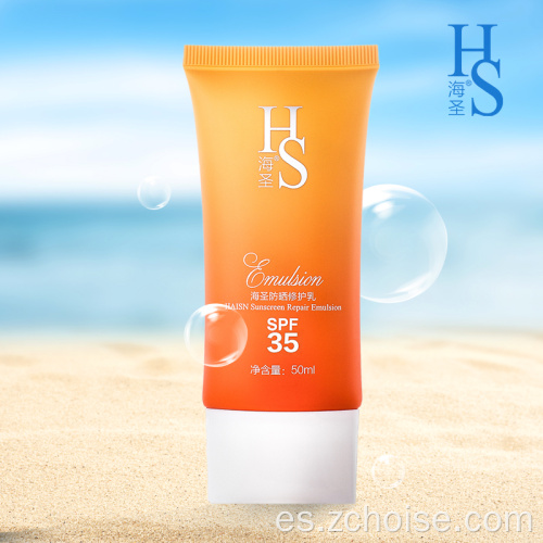 Natural Sunscream rotects Skin Loción tubo Protección UV